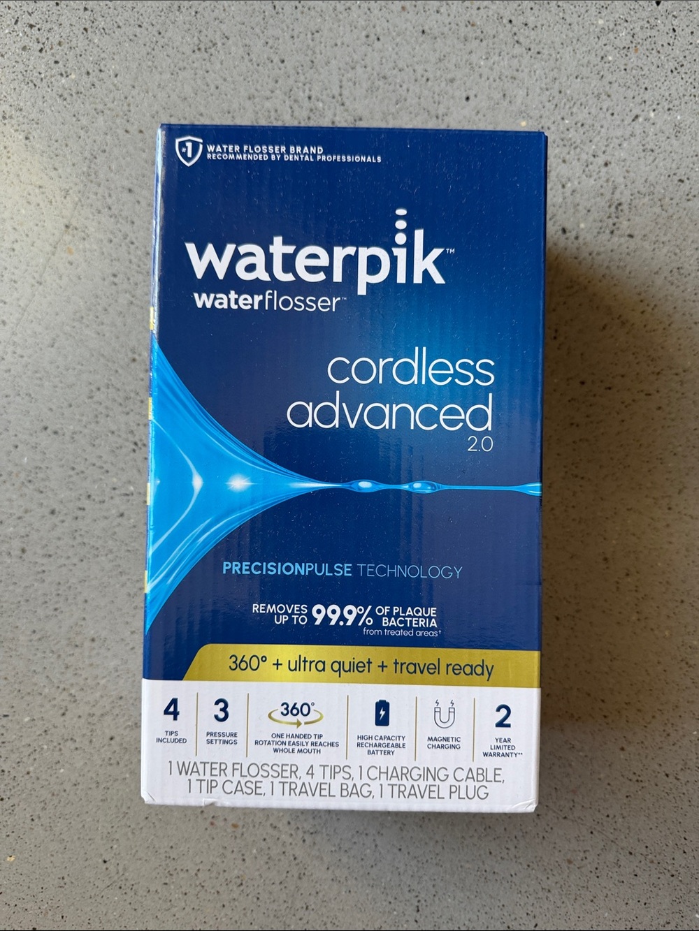 Waterpik Cordless Advanced 2.0 Water Flosser - BNWT